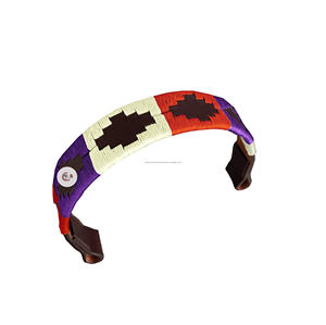 Bande de sourcils de polo avec logo personnalisé de haute qualité pour l'équitation équestre accessoire en cuir fait main - Product Image 1