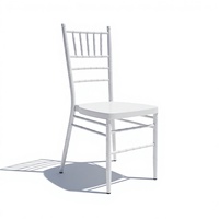 Chaise Chiavari de Banquet et Mariage Blanc Or pour Événements, Hôtels, Fêtes. Chaises Tifany/Chivari de Luxe Empilables et Table – Vente en Gros