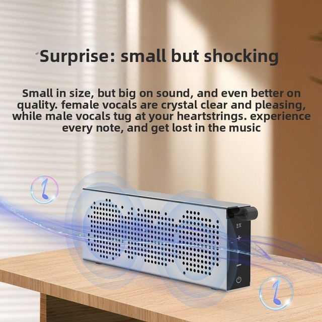2025 5.3 for Subwoofer Dual Aluminum Alloy Speakers Portable Outdoor Wireless Built-in Mic Voice Call 1000-2000mAh Battery