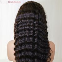 Couleur naturelle 13x4 pour Swiss Lace Front Perruques Cheveux Humains pré-plumés Vague Profonde Peut Être Relooké