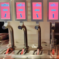 Machine à café intelligente en acier inoxydable avec paiement par code QR, 15 bars, pour expresso, latte, cappuccino, boissons chaudes/froides, fabrication OEM/ODM