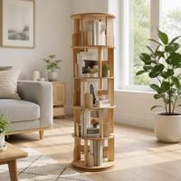 Étagère de bureau réglable en bois antique, organisateur de rangement pour comptoir, idéal pour le salon et l'ameublement domestique