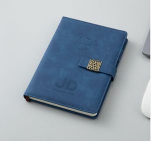 Cuaderno promocional de cuero PU con logotipo personalizado tamaño A5, diario de bolsillo, cuaderno de costura con hebilla pequeña, cuaderno promocional con <span class=keywords><strong>cambio</strong></span> de Color - Product Image 5