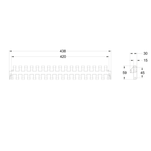 Courroie transporteuse en plastique POM MR2 CP5 BT avec bande inférieure courbe pour applications industrielles - Product Image 5
