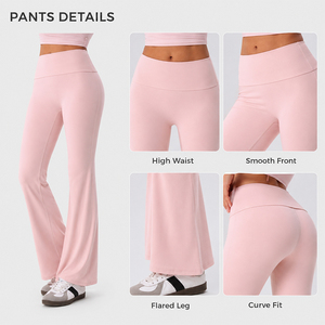 Women Activewear Set 3 Piece Quick Dry Padded Halter Crop Top <b>Wrap</b> Jacket High Waist Flare Pants <b>for</b> Yoga Gym - Product Image 4