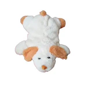 Cute lovely dog animal shaped hot water bottle plush cover fuzzy funny gift for kids