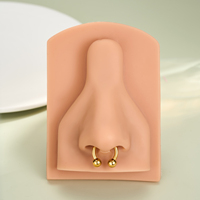 Boucles d'oreilles en acier inoxydable à filetage interne TOPOSH, zircon, hélice, cartilage, tragus, anneaux de nez, CBR pour femmes, occasion de mariage