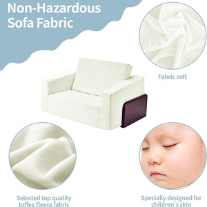 Canapé compressé en mousse pour enfants, avec accoudoirs, en tissu éponge haute élasticité, siège portable pour bébé 0-6 mois - Product Image 5