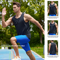 Débardeur de course imprimé personnalisé pour hommes, séchage rapide, sublimation, course, marathon, entraînement, vente en gros