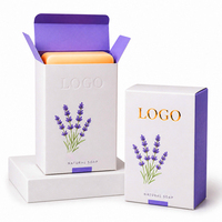 Boîte en papier de luxe sur mesure pour savons et shampoings solides, MOQ flexible, emballage pliable avec pelliculage