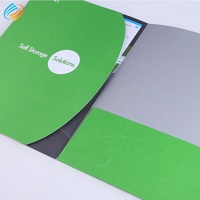 Carpeta de Presentación de Lujo Personalizada para Documentos A4, con 2 Bolsillos e Impresión, con Ranura para Tarjetas de Visita