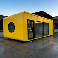 Cabine de luxe Apple prête à l'emploi en extérieur, maison-conteneur modulaire en acier pour usage résidentiel, hôtel flottant, maison flottante, panneau sandwich