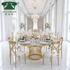 Silla de Banquete de Diseño Moderno Rococó en Acero Inoxidable Dorado al por Mayor - Product Image 5