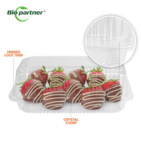 Boîte à emporter en plastique jetable BOPS OPS PS pour biscuits, desserts, gâteaux, salades, sandwichs, emballage en blister