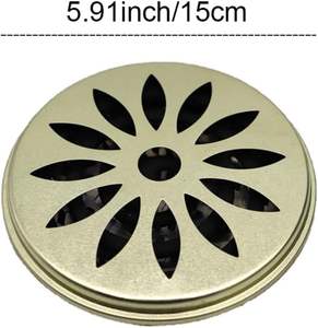 Soporte Metálico para Espirales Antimosquitos con Tapa, Quemador Portátil de Incienso en Espiral - Product Image 2