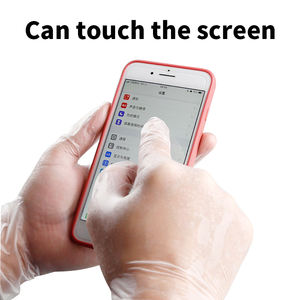 Powder free transparent disposable vinyl <strong>gloves</strong> 9-inch <strong>PVC</strong> industrial kitchen food cooking beauty salon household use 100pcs - Product Image 5