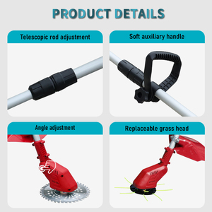 Cortadora de césped eléctrica inalámbrica con batería de 21V, desbrozadora industrial DIY de 21V, mango telescópico para uso doméstico, OEM - Product Image 4