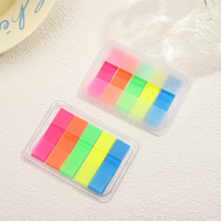 Autocollant Fluorescent Transparent Index Onglets Boîte Sticky Page Marqueurs Planificateur Notes Livre Petit Pop Post Onglets Drapeaux Autocollants
