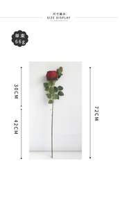 2023 nuovo stile vero tocco fiore in lattice rosa idratante sensazione di mano Rose artificiali - Product Image 3