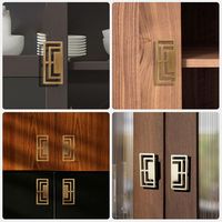 Poignée d'armoire de style chinois minimaliste moderne tire les boutons de poignée antique de tiroir d'armoire à vin