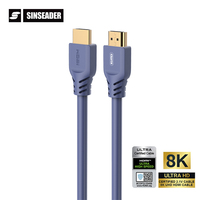 Câble HDMI 2.1 ultra haute vitesse 48 Gbps, vente en gros d'usine, 0,5 m, 1 m, 1,5 m, 2 m, câble HDMI 8K