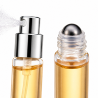 Firduas Wholesale Factory Flacon de parfum vide en verre rechargeable 10 ml, double tête 2-en-1 (roller et spray), pour huiles essentielles