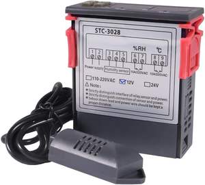 Aismartlink ตัวควบคุมอุณหภูมิแบบสองจอ DC <span class=keywords><strong>12V</strong></span>, <span class=keywords><strong>STC</strong></span>-<span class=keywords><strong>3028</strong></span>พร้อมสายเคเบิลยาว1เมตร - Product Image 4