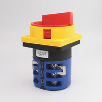 Interruptor universal de avance y retroceso del motor de 380V, interruptor de leva 3P de conmutación inversa 32A, interruptor giratorio