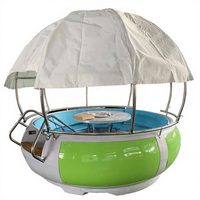 Bateau Donut Flottant Rond KAIP CHILL&GRILL BBQ en Matériau LLDPE pour Usage Résidentiel