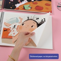 Cuaderno de Dibujo Espiral A4 con Diseño Personalizado de Astronauta y Cubierta con Ilustraciones de Dibujos Animados, para Dibujar a Mano