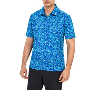 Camiseta Polo de Golf para Hombre, Verano, 90% Poliéster, 10% Elastano, Corte Regular, Secado Rápido, Tejido Elástico en 4 Direcciones, Personalizable con Impresión Completa - Product Image 5