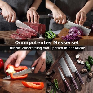 Cuchillo <span class=keywords><strong>de</strong></span> <span class=keywords><strong>Chef</strong></span> IOKO con Mango <span class=keywords><strong>de</strong></span> Madera <span class=keywords><strong>de</strong></span> Pakka, Acero Inoxidable 4CR13, Cuchillo <span class=keywords><strong>de</strong></span> Carnicero Estilo Japonés para Rebanar, Pelar y Cortar Carne <span class=keywords><strong>de</strong></span> Res - Product Image 5