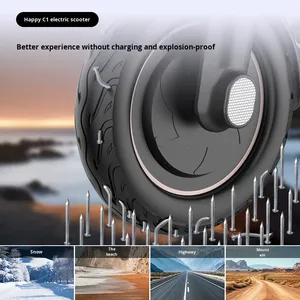 สกู๊ตเตอร์ไฟฟ้าสำหรับผู้ใหญ่ X9 แบตเตอรี่ลิเธียม 5AH พร้อมลำโพง ควบคุมผ่านแอป พับได้ กันน้ำ พกพาสะดวก สำหรับวัยรุ่น ความเร็ว 15 กม./ชม. - Product Image 5