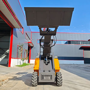 Spedizione gratuita Mini caricatore telescopico ruote del carrello elevatore caricatore con sistema idraulico motore Kubota con attacco - Product Image 3