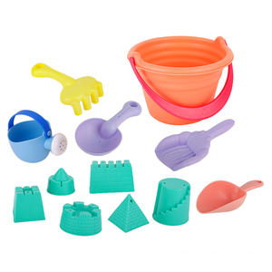 Niños verano plástico suave Castillo aspersión divertido juego juguetes cubo pala arena al aire libre playa Juego de Herramientas juguete para niños - Product Image 1