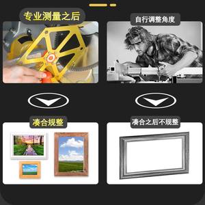 Aluminum Alloy Hexagonal Ruler Woodworking Angle Ruler for Panel Cutting Machine Table <b>Saw</b> Angle Adjustment Tool with Magnet - Product Image 3