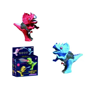 어린이 물 총 장난감 공룡 모델링 만화 트리케라톱스 티라노 사우루스 렉스 더블 크라운 드래곤 야외 물 총 장난감