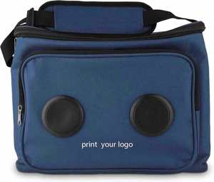 Sac à bandoulière isotherme personnalisé 2024 avec haut-parleur Bluetooth sans fil et portable, capacité 12 canettes et bouteilles - Product Image 1
