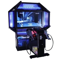 Machine d'arcade classique nostalgique de 32 pouces avec double joystick, jeu de combat tout-en-un pour ordinateur de bureau, garantie 1 an, jeux à monnayeur
