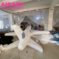 Ballon de décoration suspendu pour fête petit modèle de forme d'avion gonflable, avion gonflable sur mesure z05 F22