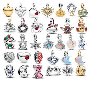 <span class=keywords><strong>Accesorios</strong></span> para Pulseras DIY con Cristales de Imitación Plateados en Plata Blanca, Diseño de Árbol de Navidad, Compatibles con <span class=keywords><strong>Pandora</strong></span>, para Venta Transfronteriza - Product Image 1