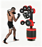 Cible de boxe combinée verticale en polyuréthane, sac de sable Sanda, cible de combat multi-usage, cible de frappe, équipement d'entraînement de fitness pour adultes