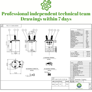 Einphasige pol montierte 1-kVA-Transformatoren ONAN ONAF-Transformator Kunden spezifischer Hochspannung transformator Preis - Product Image 3