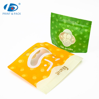 Sachets Doypack mats à haute barrière, imprimés sur mesure, avec fermeture éclair, pour l'emballage et le stockage de snacks et aliments secs