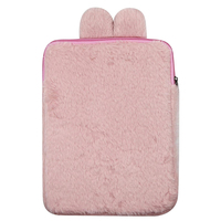 Sac de rangement pour tablette V017 personnalisé, mignon, doux, en peluche, épais, 9-11 pouces, Ipad Cover pour femmes, filles, facile à transporter