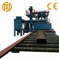 Machine de sablage à convoyeur à rouleaux certifiée CE Q6912 pour poutres en H et aciers de construction