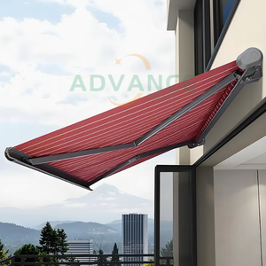 Tenda da Sole Retrattile Motorizzata a Cassetta Completa di Alta Qualità con Telecomando, in Poliestere, <span class=keywords><strong>per</strong></span> Villa, Balcone, Giardino, Protezione dalla Pioggia - Product Image 2