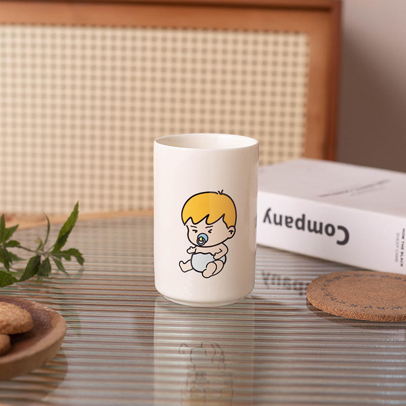 Gobelet pour bain de bouche crème - version fils