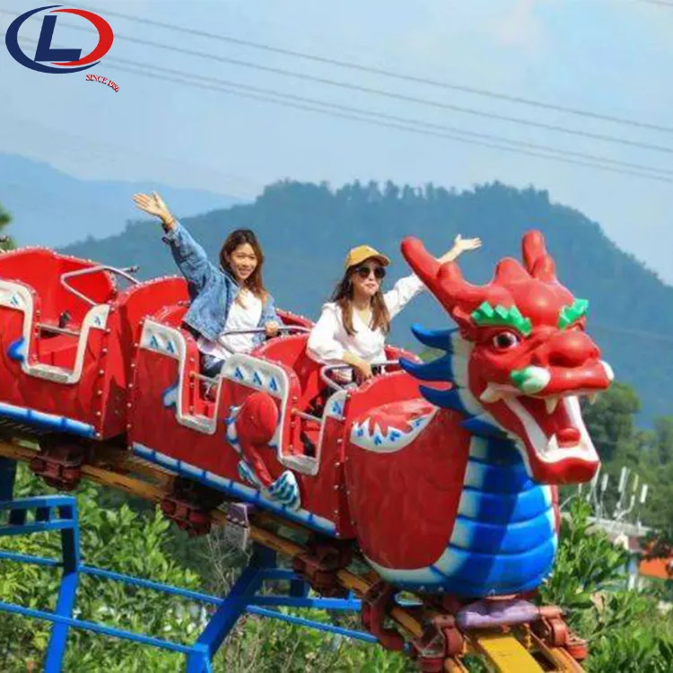 Trẻ em hoặc người lớn Ly Kỳ trẻ em công viên giải trí xe mini roller coaster Tàu trượt rồng