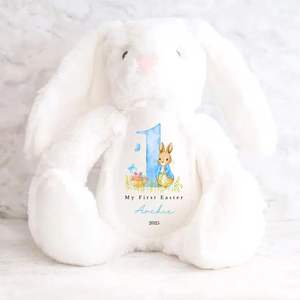 Mainan boneka hewan kelinci Paskah, mainan lembut Kelinci Paskah, bisa dipersonalisasi - Product Image 6